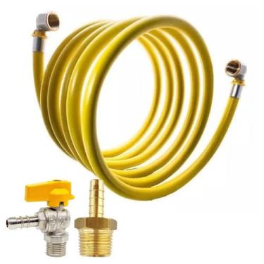 Imagem de Kit 7 Metros Tubo Pex 2 Cotovelos Registro Bico De Mamadeira - Emmeti