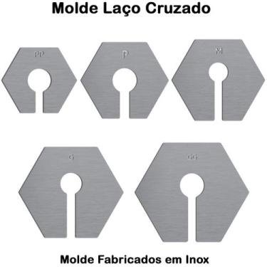 Imagem de Molde Gabarito Para Laço Cruzado Em Inox M43 - Artmaq