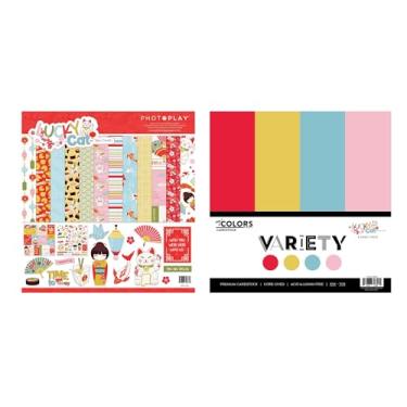 Imagem de Coleção Photoplay Lucky Cat – Kit de coleção de 30,5 x 30,5 cm + 12 x 12 cartolina sortida
