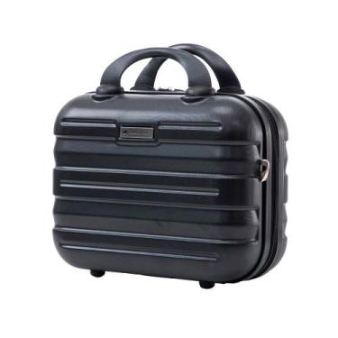 Imagem de Frasqueira Necessaire Viagem Maquiagem com Elástico Allabard, Preto