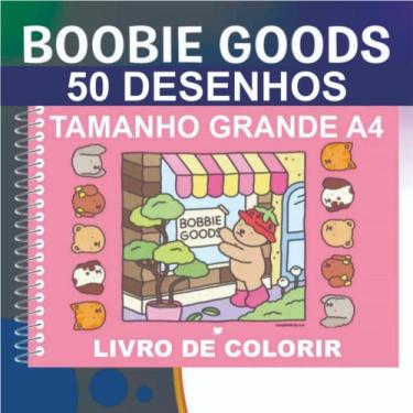 Imagem de Livro De Colorir Bobbie Goods Rosa Colorir 50 Páginas A4 Grande Encade