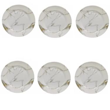 Imagem de Jogo 6 Pratos Raso De Melamina 25cm Buffet