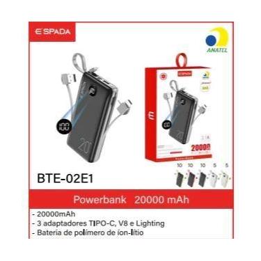 Imagem de Carregador Portátil AGold PowerBank 20000mah (BTE-05A) - MESTORE