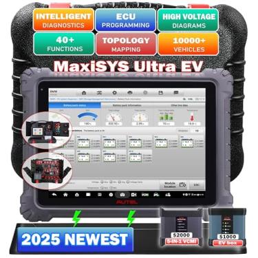 Imagem de Autel MaxiSYS Ultra EV, Upgrade from Autel Ultra, Autel Scanner, OBD2 Scanner, 2023 Top Scan Tool, EV Diagnostic High-Voltage System & Battery Pack Analysis, J2534 Programming, MaxiFlash VCMI