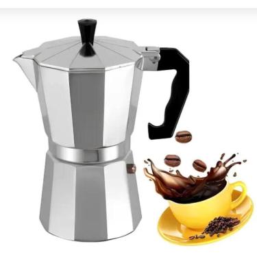 Imagem de Cafeteira Italiana Inox 3 Xícaras De Café Moka - Economia De Café