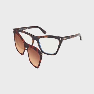 Imagem de Armação para Óculos de Grau Tom Ford com Clip-on TF5971-B 052