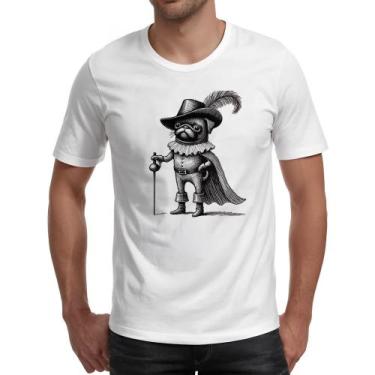 Imagem de Camiseta Unissex Pug Mosqueteiro - Alearts, G