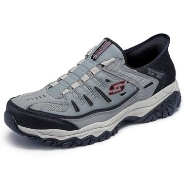 Imagem de Skechers Afterburn M. Fit Ridgeburn Mocassim masculino, Cinza/preto, 8