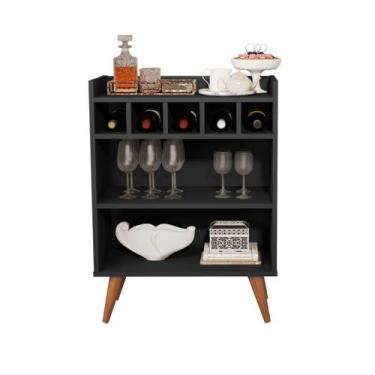 Imagem de Buffet Aparador Bar Drink Com Adega Suporte Para 5 Garrafas - Bealty M
