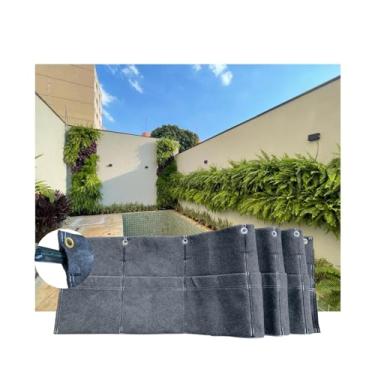 Imagem de Georevest Módulo para Jardim Suspenso com 10 Bolsos, Geotêxtil, Irrigação Automática, Resistente a UV, Personalizável, Jardim Vertical, Muro Verde, Varanda, Interno/Externo