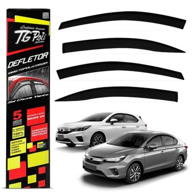 Imagem de Calha De Chuva City 2022 A 2024 Inteiriça Acrílico Fumê Tgpoli