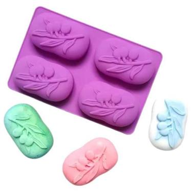 Imagem de Molde Forma Silicone Sabonete Artesanal 4 Cavidades 01 - Ronzan