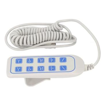 Imagem de Controlador de Mão para Cadeira de Elevação Akozon, Controle Remoto de Cama Reclinável Elétrica IP66, Feedback de Hall Duplo, Gancho Traseiro Conveniente, Controlador de Haste de
