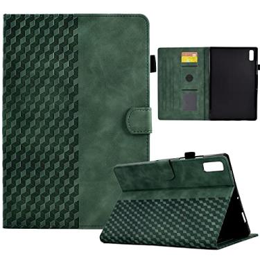 Imagem de Varohix Capa para Lenovo Tab P11 (2ª geração) 11,5 polegadas/Pad Plus 2023 PU couro fólio capa magnética suporte de cartão com suporte de caneta S para tablet Lenovo Tab P11 Gen2 2023 11,5 polegadas, verde retrô