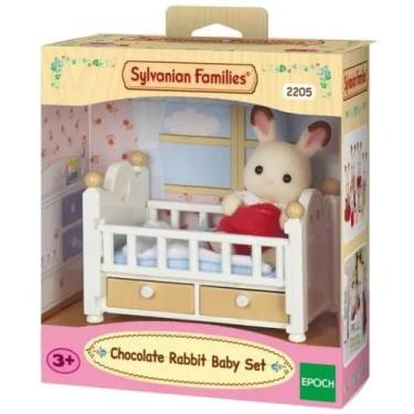 Imagem de Bebe Coelho Chocolate + Cama Berco Sylvanian Families - Epoch 5017