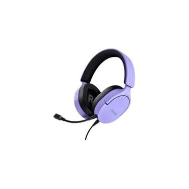 Imagem de Headset Gamer GXTrust 489P Fayzo, Multiplataforma, P3, Microfone Destacável, Cancelamento de Ruído, Roxo - 25301