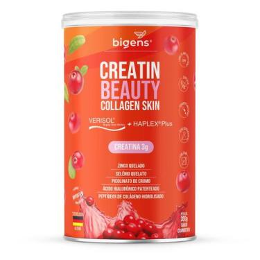 Imagem de Bigens creatin beauty collagen skin 300g cranberry