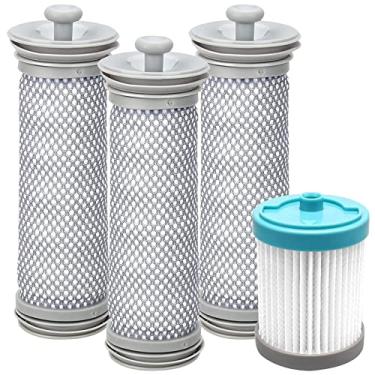 Imagem de KingBra 3 filtros pré-filtros e 1 pós-motor HEPA kit de filtro de substituição a vácuo compatível com aspirador de pó sem fio Tineco A10/A11 Hero A10/A11 Master PURE ONE S11/S12