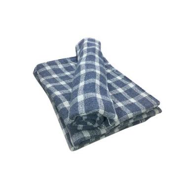 Imagem de Pano De Chao Xadrez Colorido Absorção Faxina Limpeza Pesada Azul e Bra