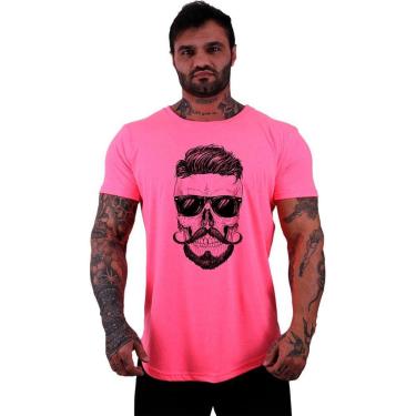 Imagem de Camiseta Longline MXD Conceito Stylish Skull Masculina-Masculino