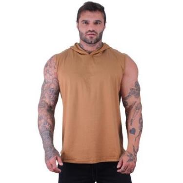 Imagem de Regata Longline com Touca Masculina MXD Conceito Lisa Sem Estampa Multicoloridas-Masculino