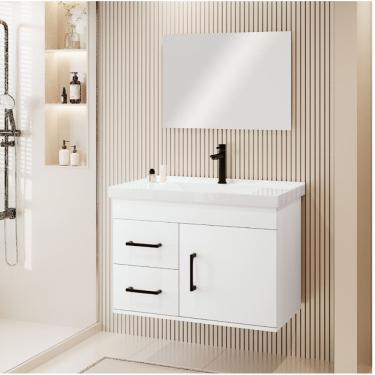 Imagem de Kit Armário para Banheiro Ônix 63 - Branco