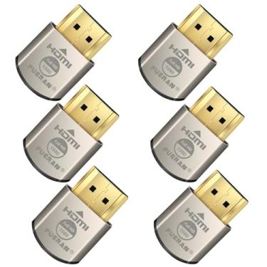 Imagem de FUERAN 2K 4K 8K HDMI Ficha fictícia-Virtual Monitor Display Adaptador Headless 3840x2160@60Hz 1080@120HDR DVI EDID Emulador (2K-1080P-6P)