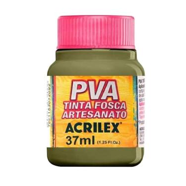 Imagem de Tinta PVA Fosca para Artesanato Acrilex 37 ml Verde Oliva - 545