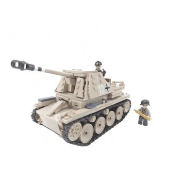 Imagem de General Jim's Conjunto de tijolos militares – Destruidor de tanques do exército alemão SD.KFZ.138 Marder III da 2ª Guerra Mundial, conjunto de blocos de construção para militares e entusiastas de tijolos e para adolescentes e adultos