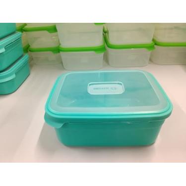 Imagem de Kit de 06 Potes Plásticos Cor & Arte 500ml - Marmita e Mantimentos (verde)