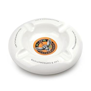 Imagem de Cinzeiro para 4 Charutos de Porcelana Los 3 Catedraticos - Branco