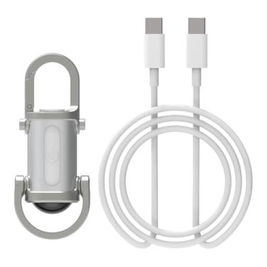 Imagem de Vaveren Mini chaveiro lanterna LED chaveiro luz LED multifuncional portátil super brilho fácil de pendurar para reparo verificação de circuito, Prata