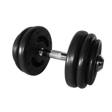 Imagem de Dumbbell Injetado Com Pegada Cromada Academia 20Kg