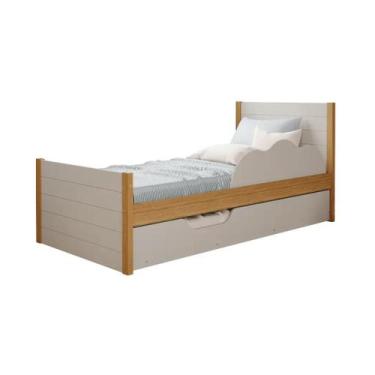 Imagem de Cama Solteiro Bibox Dorabelly Elza com cama auxiliar MDF - Permobili, 