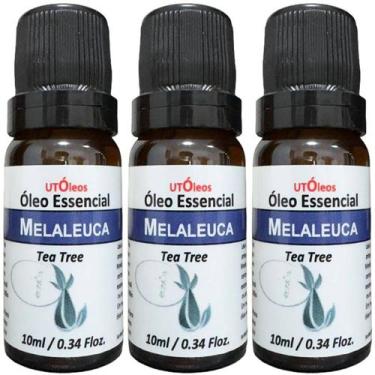 Imagem de Kit 3x Óleo Essencial De Melaleuca (Tea Tree) Puro 30ml - Utoleos
