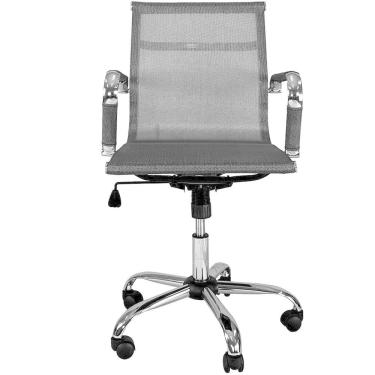 Imagem de Cadeira Escritorio Executiva Giratoria Premium Prata