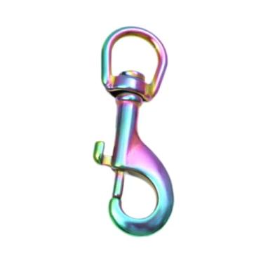 Imagem de Deevoka Mosquetão giratório com fecho de fivela de aço inoxidável 316, clipe de pressão de ponta única para mastro de bandeira, bandeira de varal de mergulho, 80mm