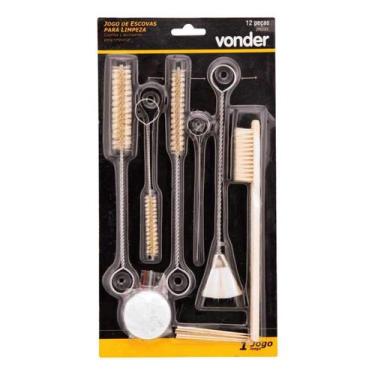 Imagem de Jogo Escova para Limpeza Pistola de Píntura 12 Peças Vonder - 000084