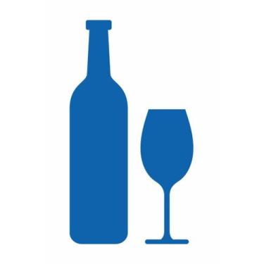 Imagem de Adesivo Garrafa e Taça 2 - Leo Publicidade, Azul