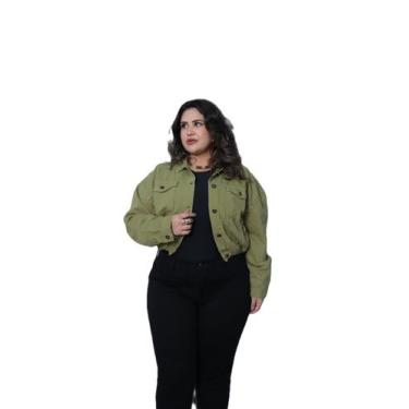 Imagem de Jaqueta Feminina Sarja Verde Midi - RAZON JEANS
