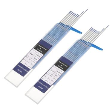 Imagem de HARFINGTON 20 peças de eletrodos de tungstênio para soldagem TIG 1/40.6 cm x 17.8 cm 1,8-2,2% lantânio para soldagem de aço inoxidável, liga de alumínio magnésio, fabricação de automóveis