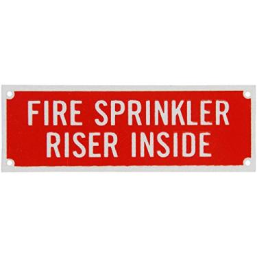 Imagem de SmartSign Etiqueta "Aspersor de fogo dentro" | 2" x 6" 3M Grau de Engenheiro Refletivo