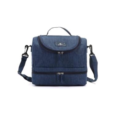 Imagem de Bolsa Térmica Lancheira Para Alimentos Marmitas E Líquidos Multiuso Unissex Amplo Espaço(azul)