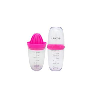 Imagem de Kit espremedor de frutas manual e mixer misturador de bebidas e massas