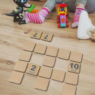 Imagem de Jogo da Memória em MDF Diversão e Aprendizado - R9 Decor, NÚMEROS
