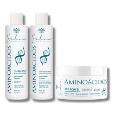 Imagem de Kit Home Care Shampo Condicionador E Máscara Com Aminoácidos - Sedona 