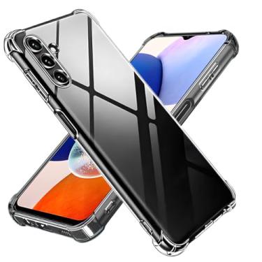 Imagem de Capa Capinha Com Bordas Anti Impacto Para Galaxy A14 Tela de 6,6 Polegadas (Bluepink)