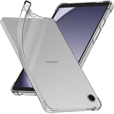 Imagem de Capa Capinha Transparente Anti Impacto Para Galaxy Tab A9 Tela de 8,7 Polegadas - (Bluepink)