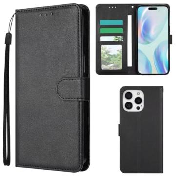 Imagem de Capa Capinha Carteira Preta Com Porta Cartão Compatível Com iPhone 16, 16 Plus, 16 Pro, 16 Pro Max - (Bluepink) (iPhone 16 (6.1)) (iPhone 16 plus)