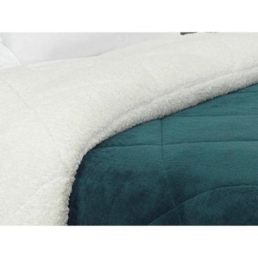 Imagem de Cobertor London Com Manta E Sherpa King - Malular, Verde militar